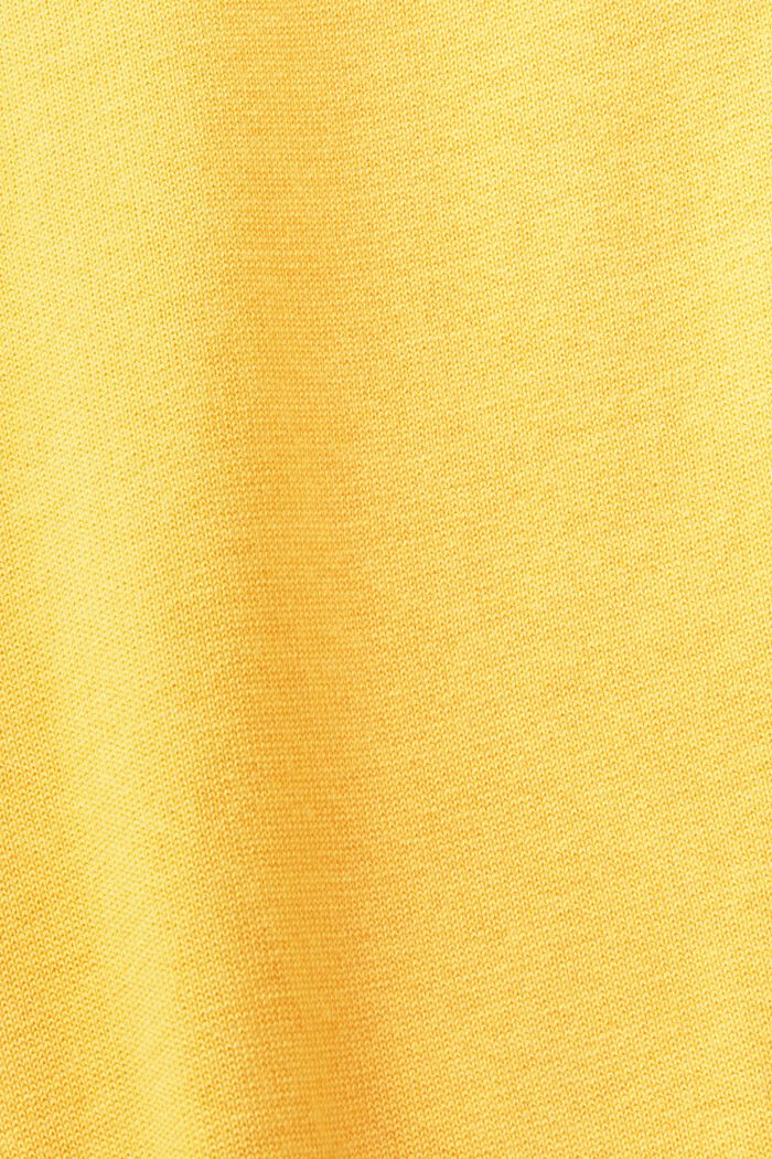 Ærmeløs sweater med rund hals, SUNFLOWER YELLOW, detail image number 5