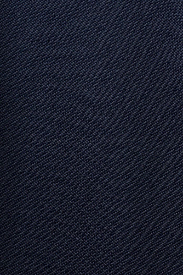 Poloskjorte i pimabomuldspique, NAVY, detail image number 5