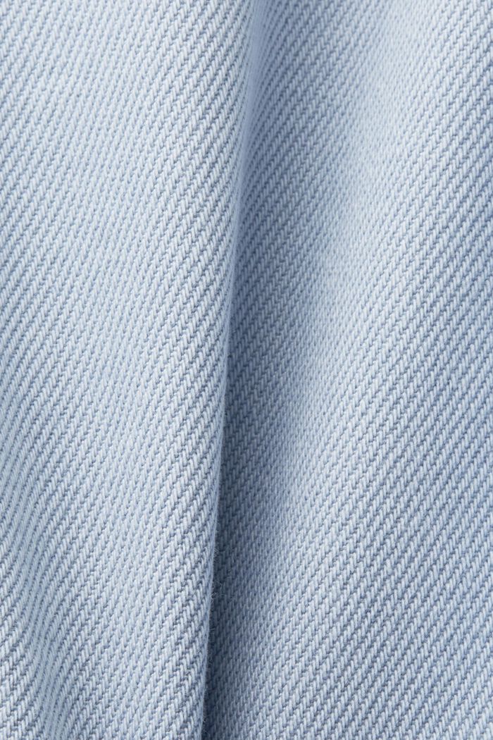Denimshorts med høj talje og rullekant, LIGHT BLUE LAVENDER, detail image number 6