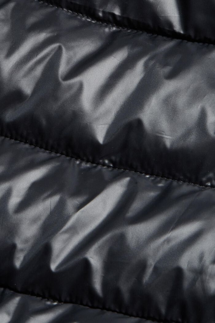 Genanvendte materialer: vest med aftagelig hætte, BLACK, detail image number 4