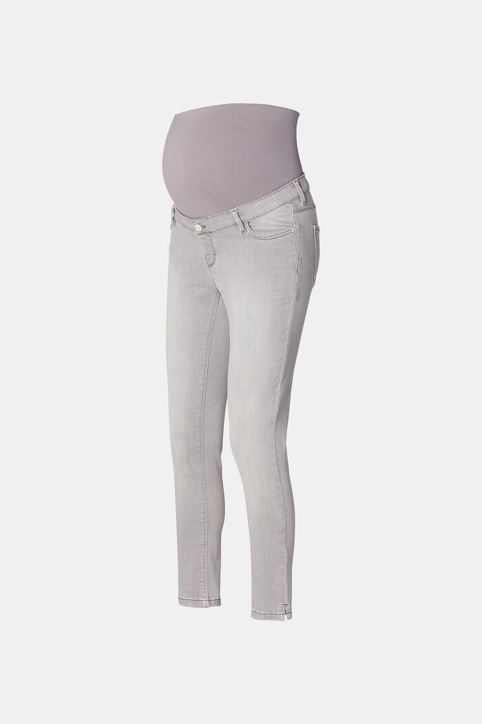 7/8- jeans med høj støttelinning, GREY DENIM, overview