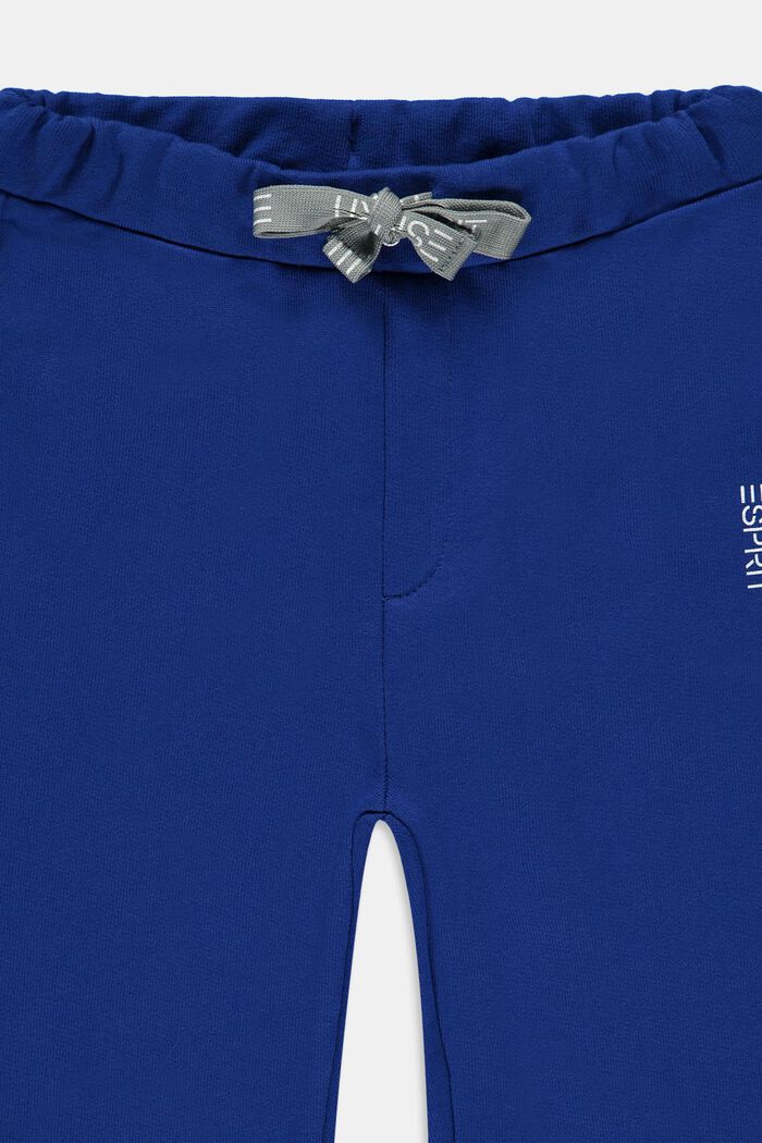 Sweatbukser i 100 % bomuld, BRIGHT BLUE, detail image number 2