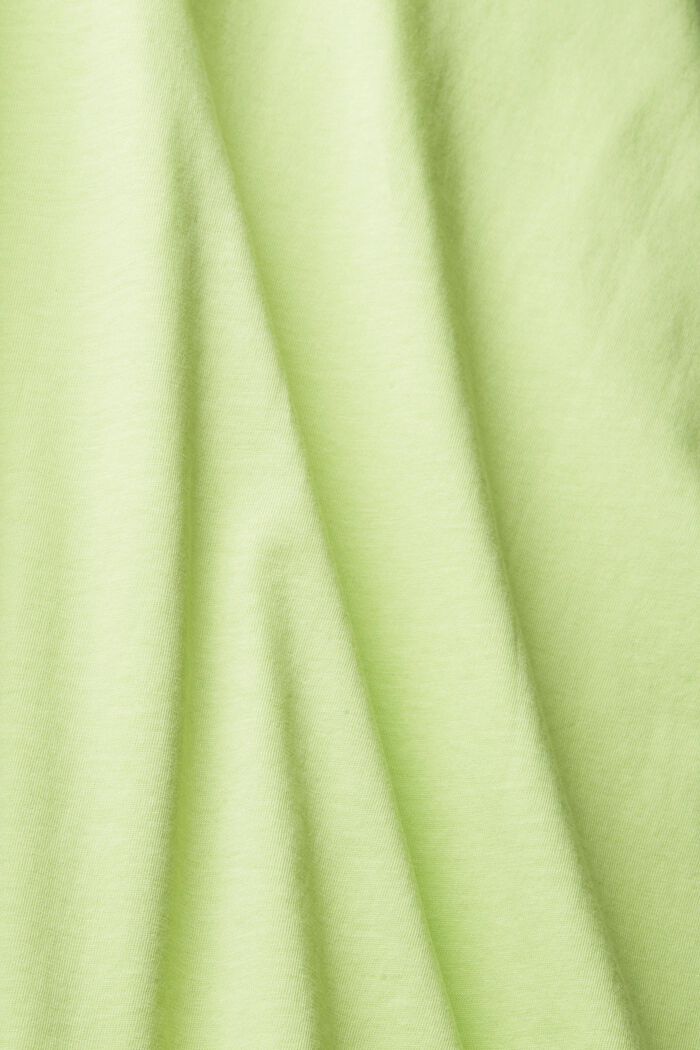 T-shirt i jersey med print, 100% bomuld, LIGHT GREEN, detail image number 4