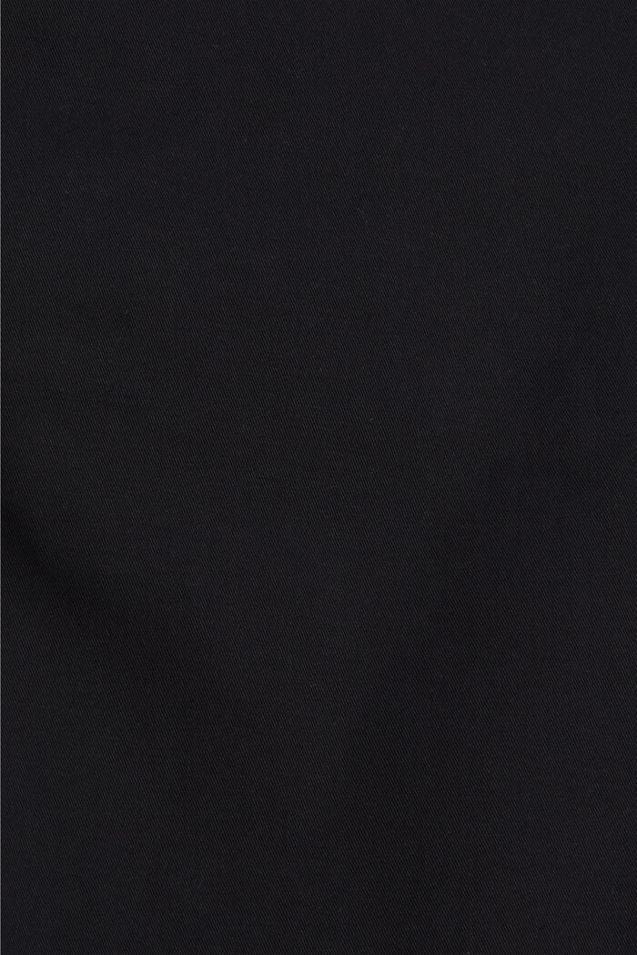 Chinos af økologisk bomuld med nøglering, BLACK, detail image number 4