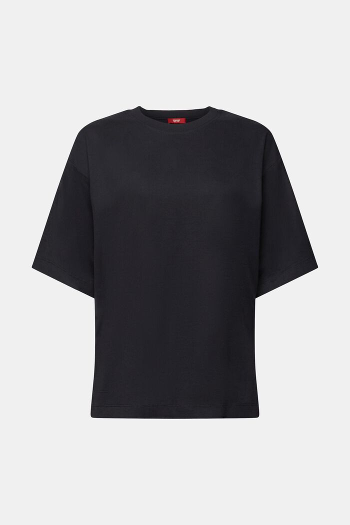 Oversized T-shirt i bomuld, BLACK, detail image number 6