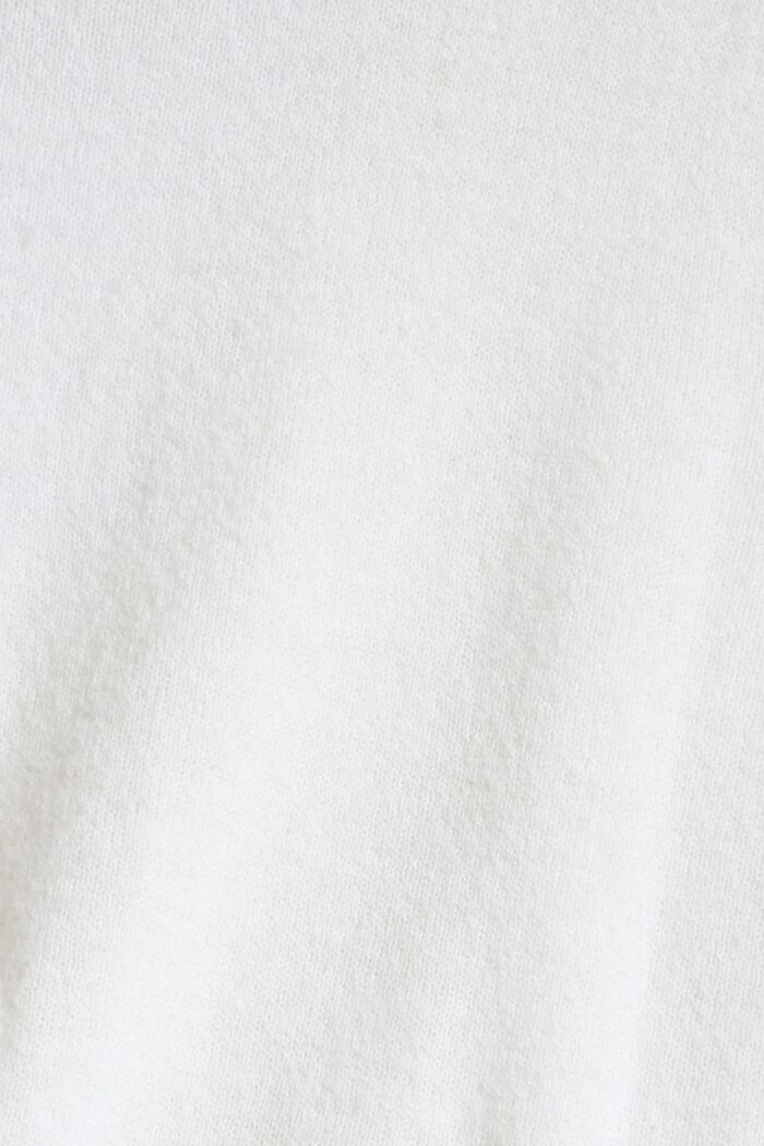 Med alpaka: cardigan med korte ærmer, OFF WHITE, detail image number 4