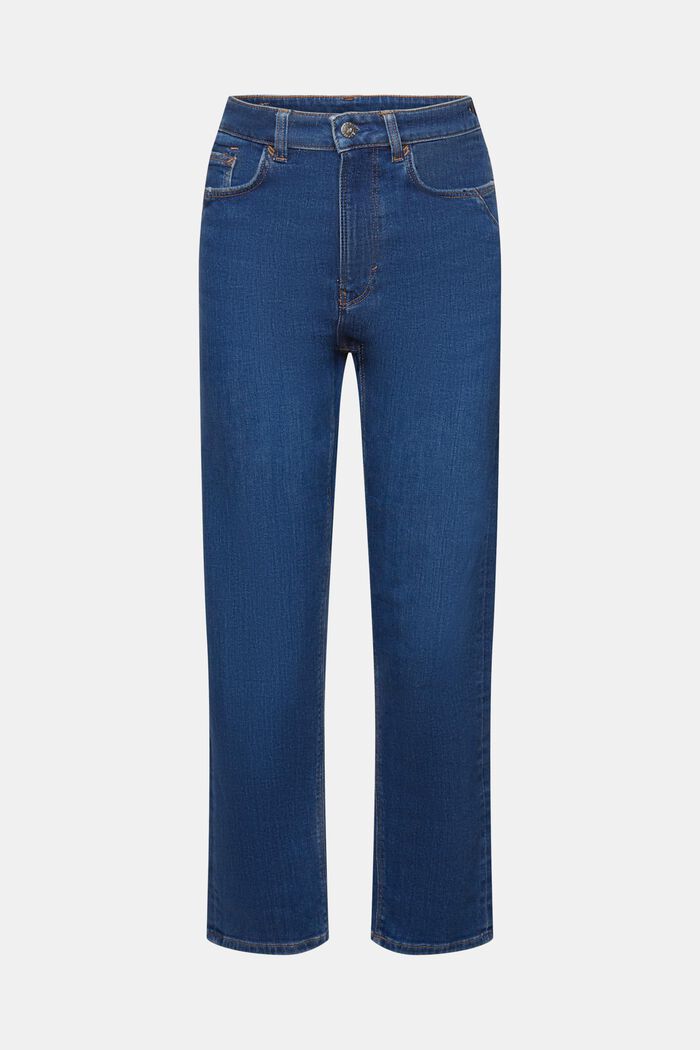 Dad fit jeans med høj talje, BLUE MEDIUM WASHED, detail image number 6