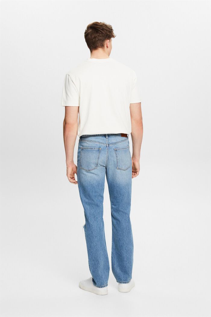 Lige jeans med mellemhøj talje, BLUE MEDIUM WASHED, detail image number 2