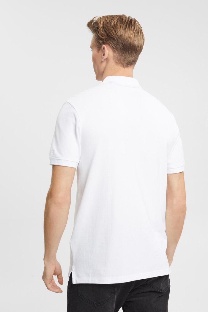 Poloshirt i slim fit, WHITE, detail image number 3