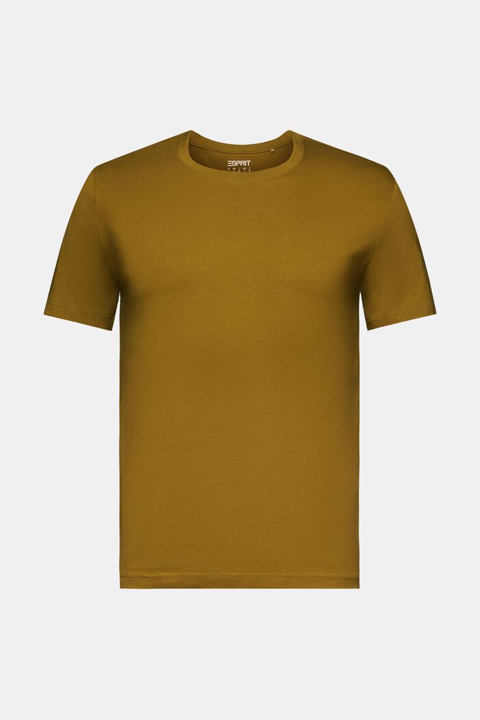 Jersey-T-shirt i økologisk bomuld, OLIVE, detail image number 6
