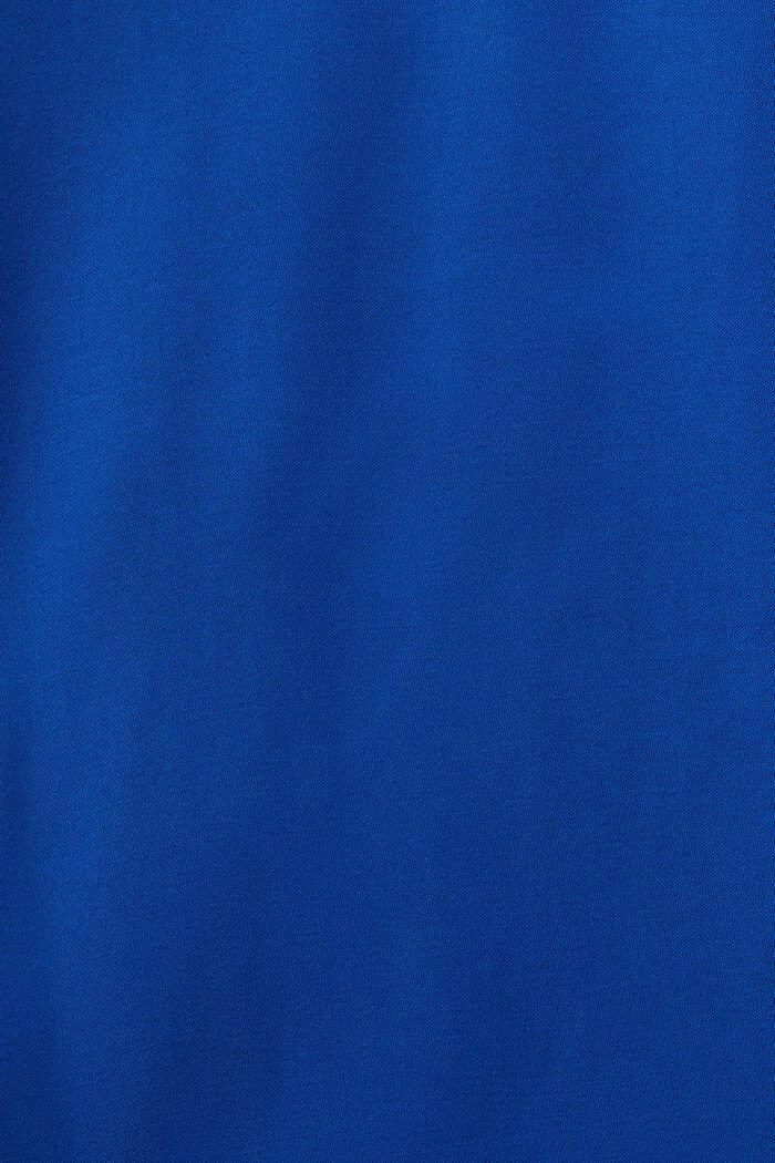 Ærmeløs satinbluse, BRIGHT BLUE, detail image number 5