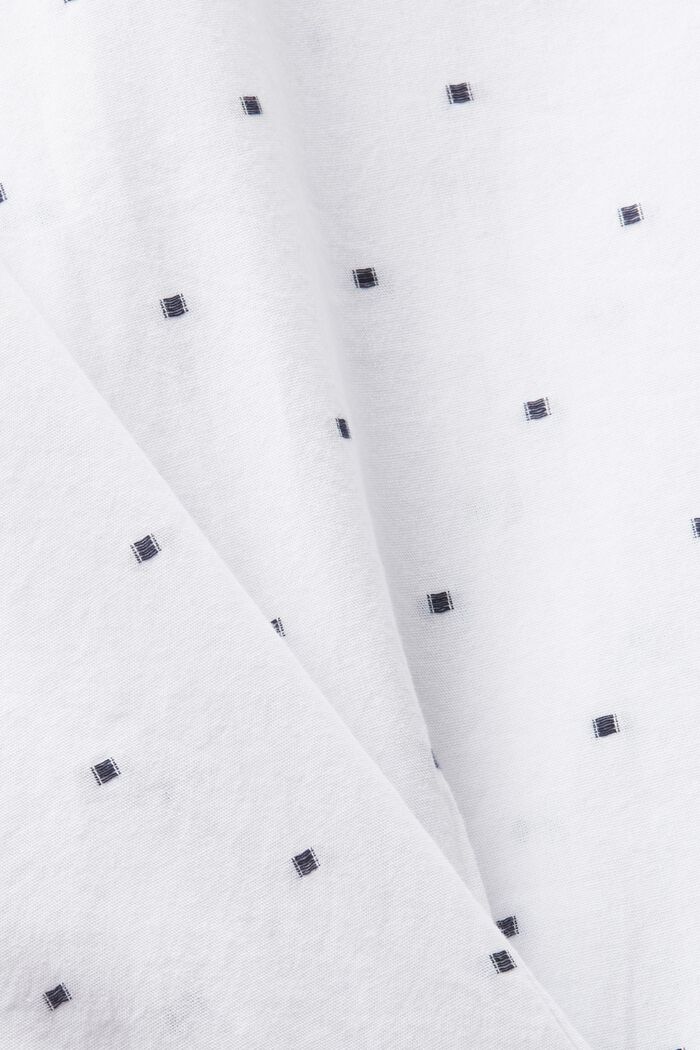 Broderet slim fit-skjorte i bomuld, WHITE, detail image number 6