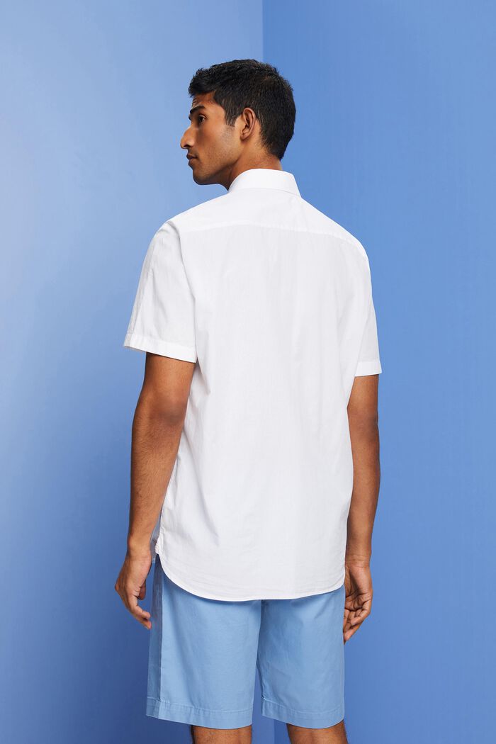 Button down-skjorte med korte ærmer, WHITE, detail image number 3