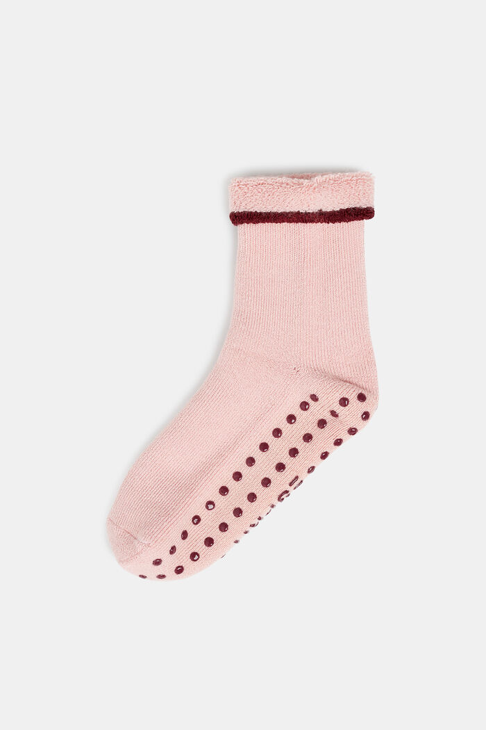 Med ren ny uld: bløde, skridsikre sokker