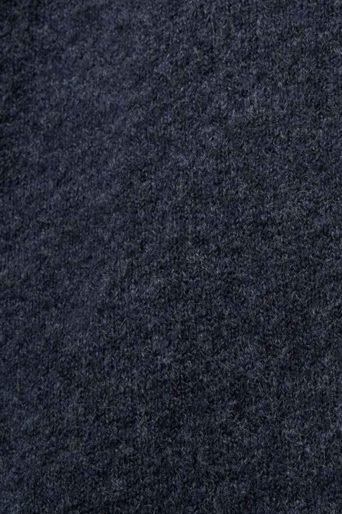 Sweater med høj hals, NAVY BLUE, detail image number 5