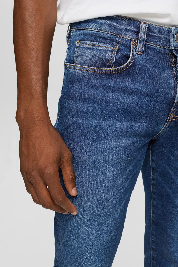 Jeans med slim fit, BLUE MEDIUM WASHED, detail image number 3