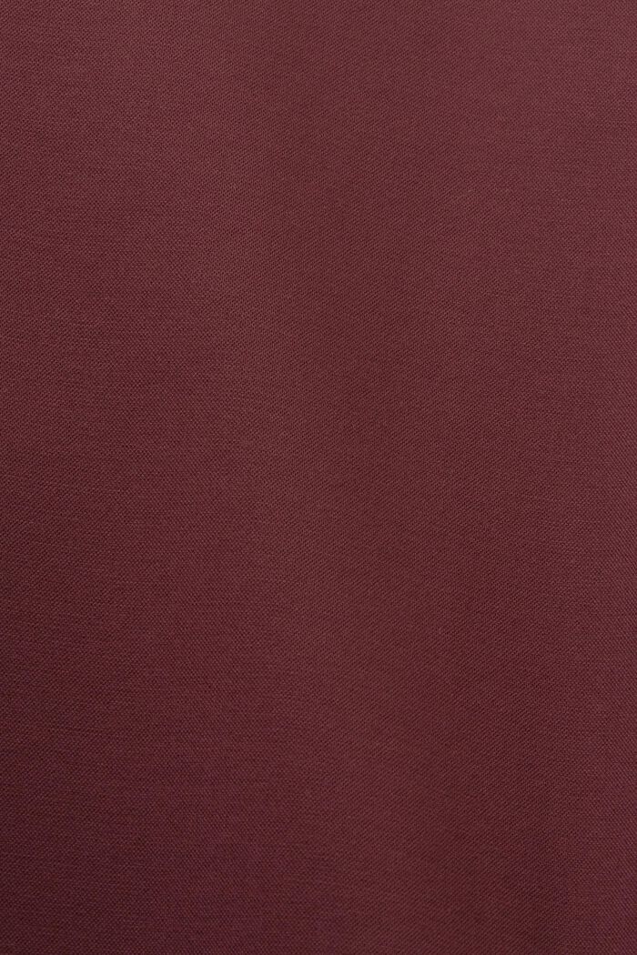 Habitbukser i piqué-jersey, BORDEAUX RED, detail image number 4