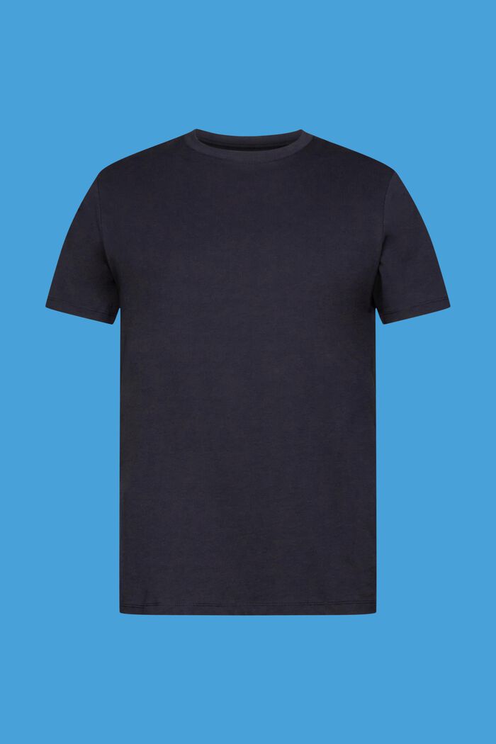 Jersey-T-shirt med rund hals, NAVY, detail image number 6