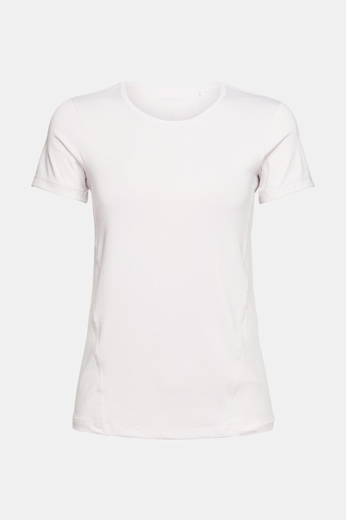 Genanvendte materialer: T-shirt med cut-out på ryggen, LAVENDER, overview