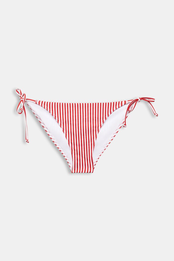 Bikinitrusser med bindebånd i siden, DARK RED, detail image number 4