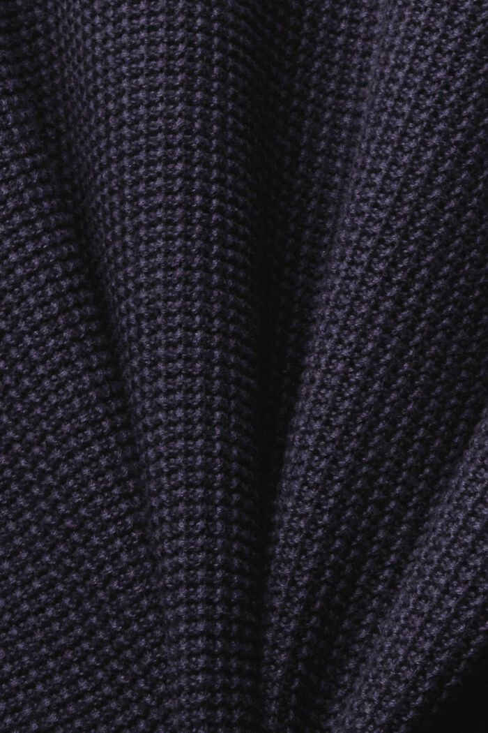 Pullover i ren bomuld, NAVY, detail image number 1