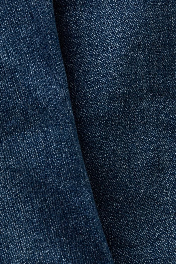 Skinny jeans med mellemhøj talje, BLUE DARK WASHED, detail image number 6