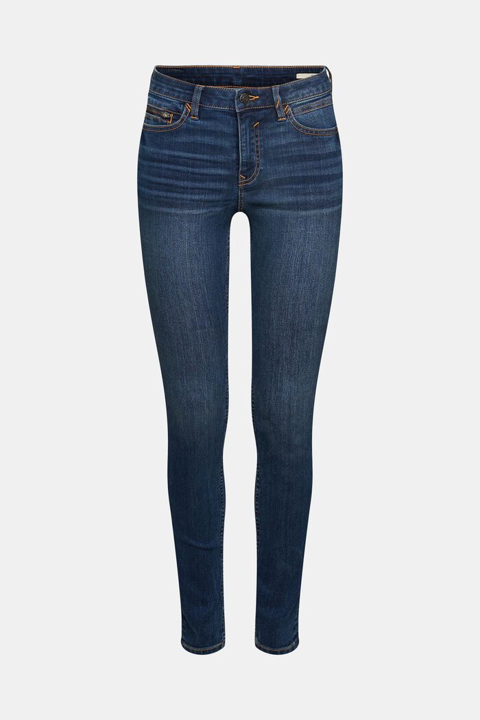 Jeans med skinny fit, BLUE DARK WASHED, detail image number 5