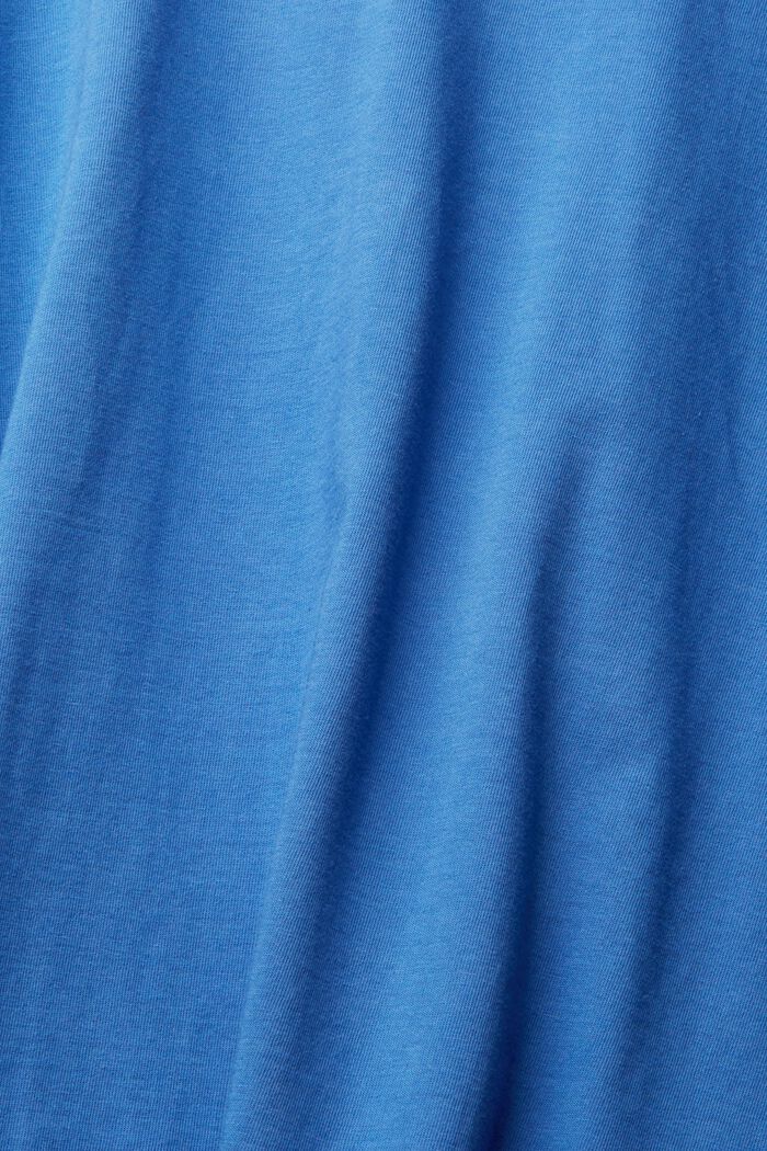 Ensfarvet T-shirt, BLUE, detail image number 1