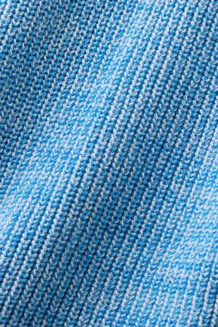 Meleret strikcardigan med lynlås, PASTEL BLUE, detail image number 5