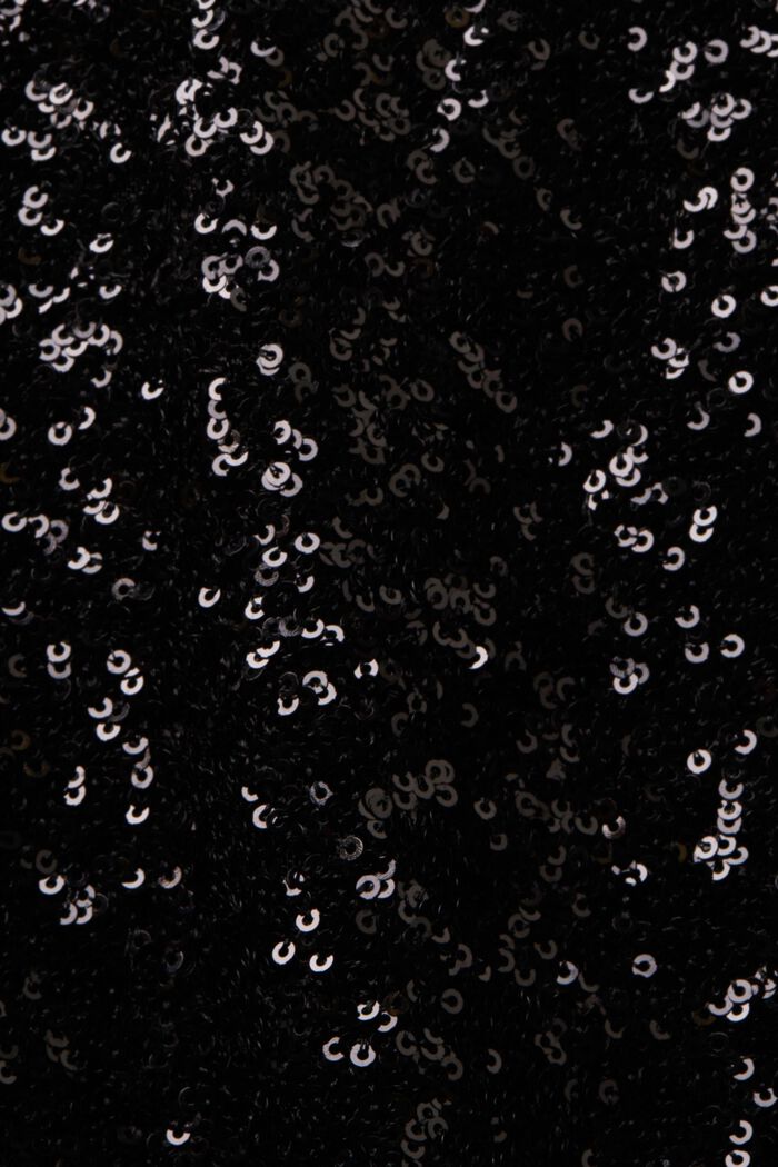 Camisole med pailletter, BLACK, detail image number 4