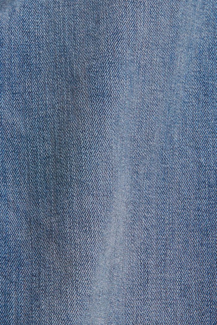 Stretchjeans med striber af vævet stof, BLUE MEDIUM WASHED, detail image number 4
