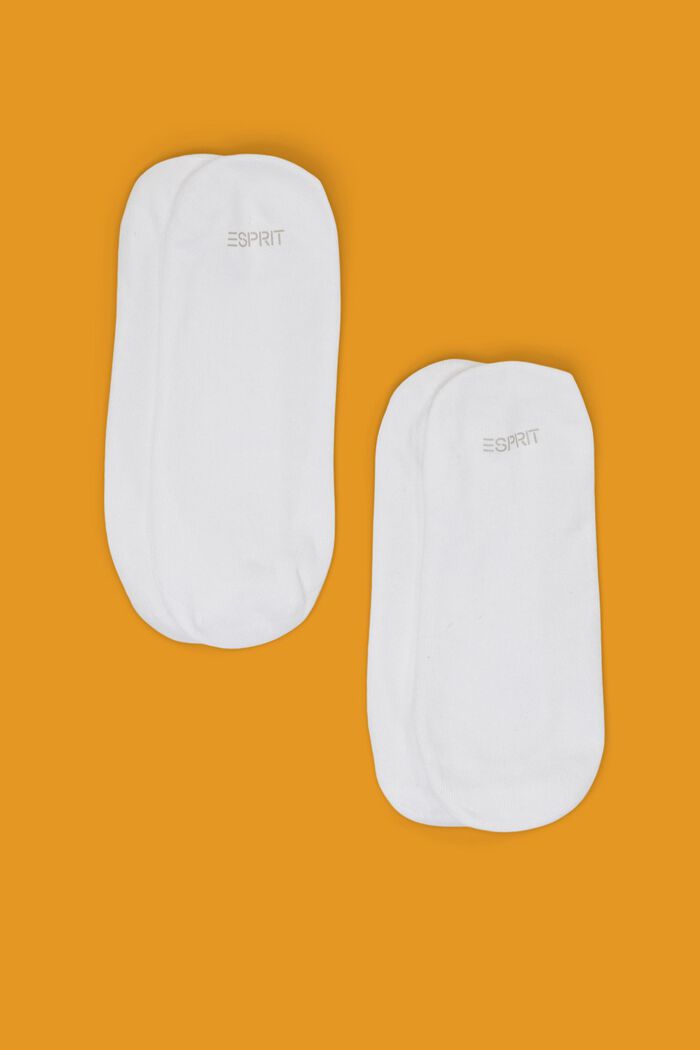 2-pak usynlige sokker, WHITE, detail image number 0