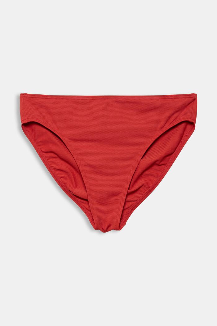 Genanvendte materialer: bikinitrusse med struktur, RED, detail image number 1