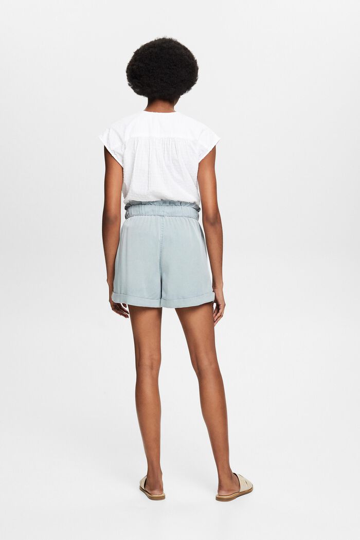 Pull on-shorts i twill, LIGHT BLUE, detail image number 2