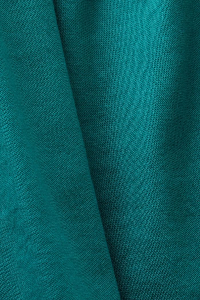 Bluse med flæser, EMERALD GREEN, detail image number 5