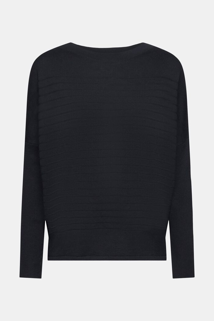 Stribet pullover, BLACK, detail image number 6