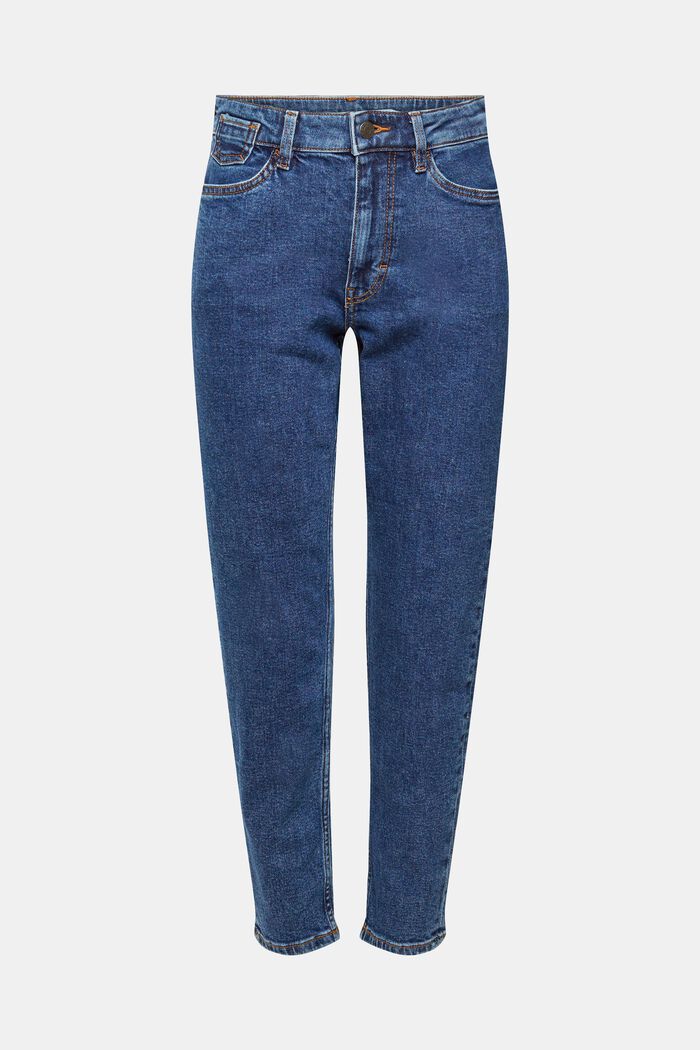 Mom fit jeans, BLUE DARK WASHED, detail image number 6