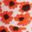 Vævet midikjole med allover-mønster, ORANGE RED, swatch
