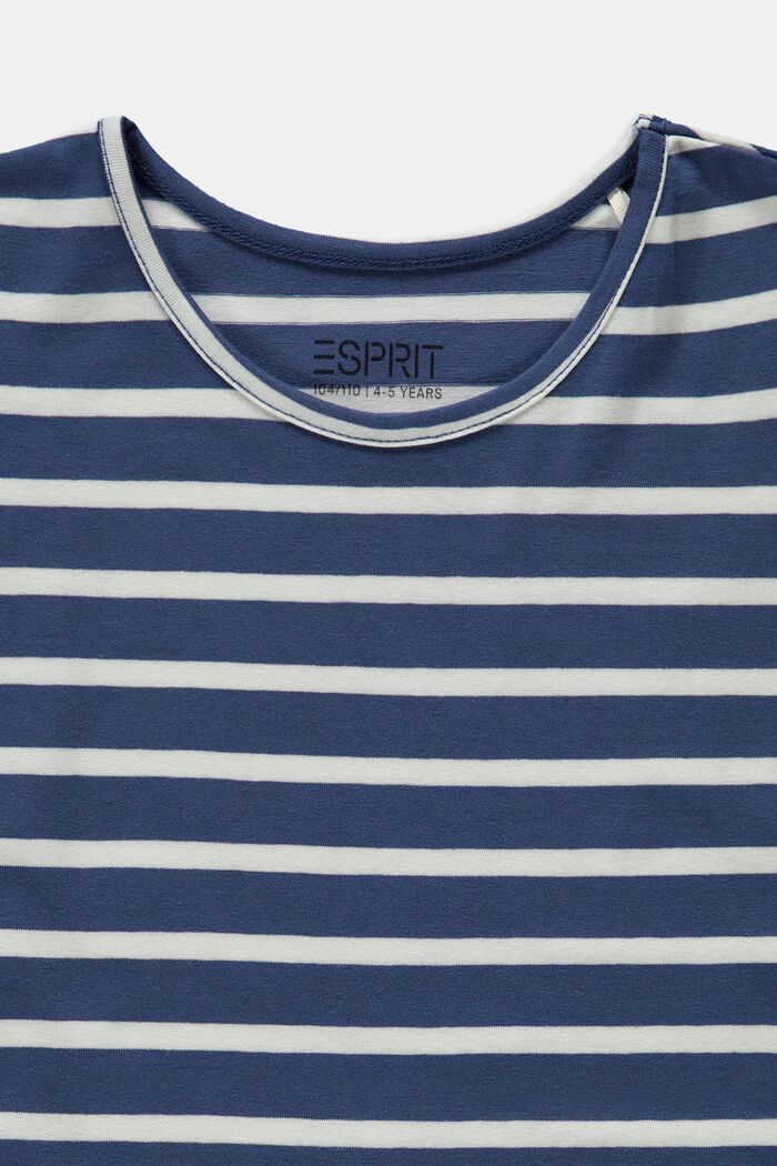 T-shirt med striber, BLUE, detail image number 2