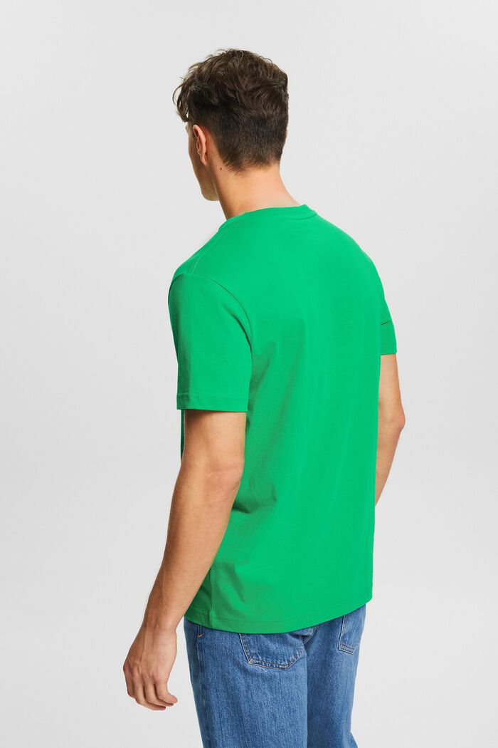 Jersey-T-shirt med rund hals, NEW GREEN, detail image number 2