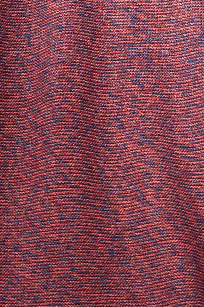 Marmoreret striksweater, TERRACOTTA, detail image number 1