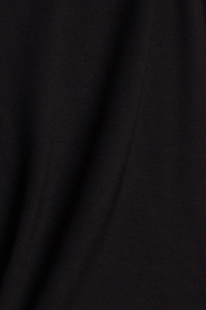 Stretchtop med satinkanter, BLACK, detail image number 4