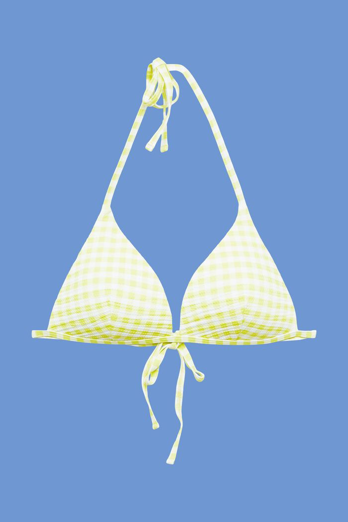 Polstret halterneck-bikinitop, LIME YELLOW, detail image number 4