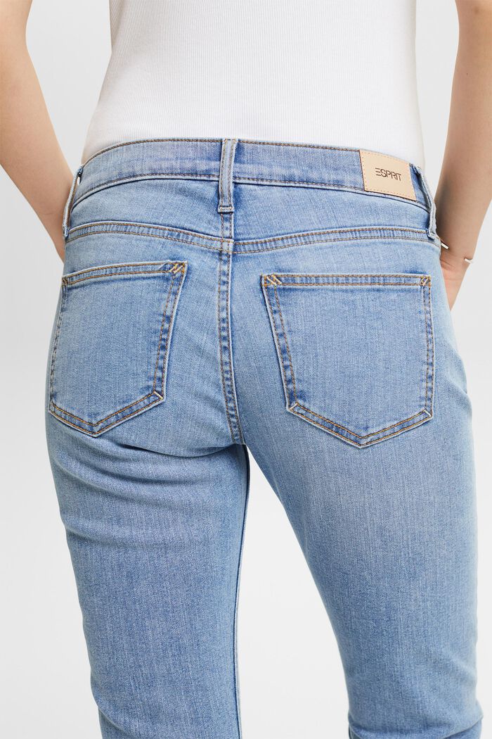 Bootcut-jeans med mellemhøj talje, BLUE LIGHT WASHED, detail image number 3