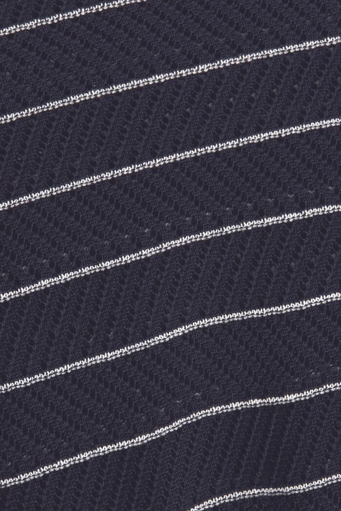 Stribet pointelle sweater, NEW NAVY, detail image number 5