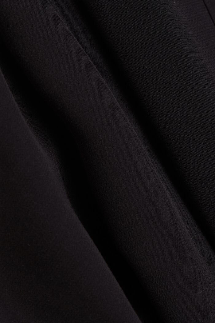 Skjortekjole med LENZING™ ECOVERO™, BLACK, detail image number 4