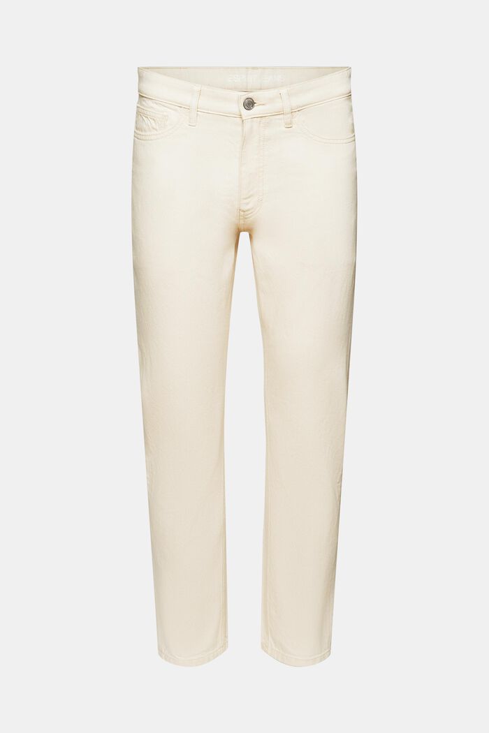 Regular tapered jeans med mellemhøj talje, OFF WHITE, detail image number 6