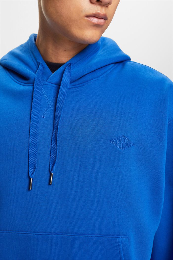 Sweatshirt med hætte og syet logo, BRIGHT BLUE, detail image number 2