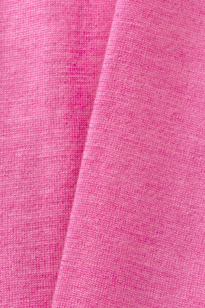 Oversized rullekravesweater i uld, PINK FUCHSIA, detail image number 6
