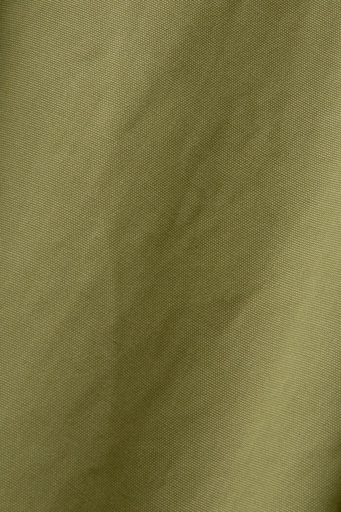 Kort trenchcoat med hætte, OLIVE, detail image number 6